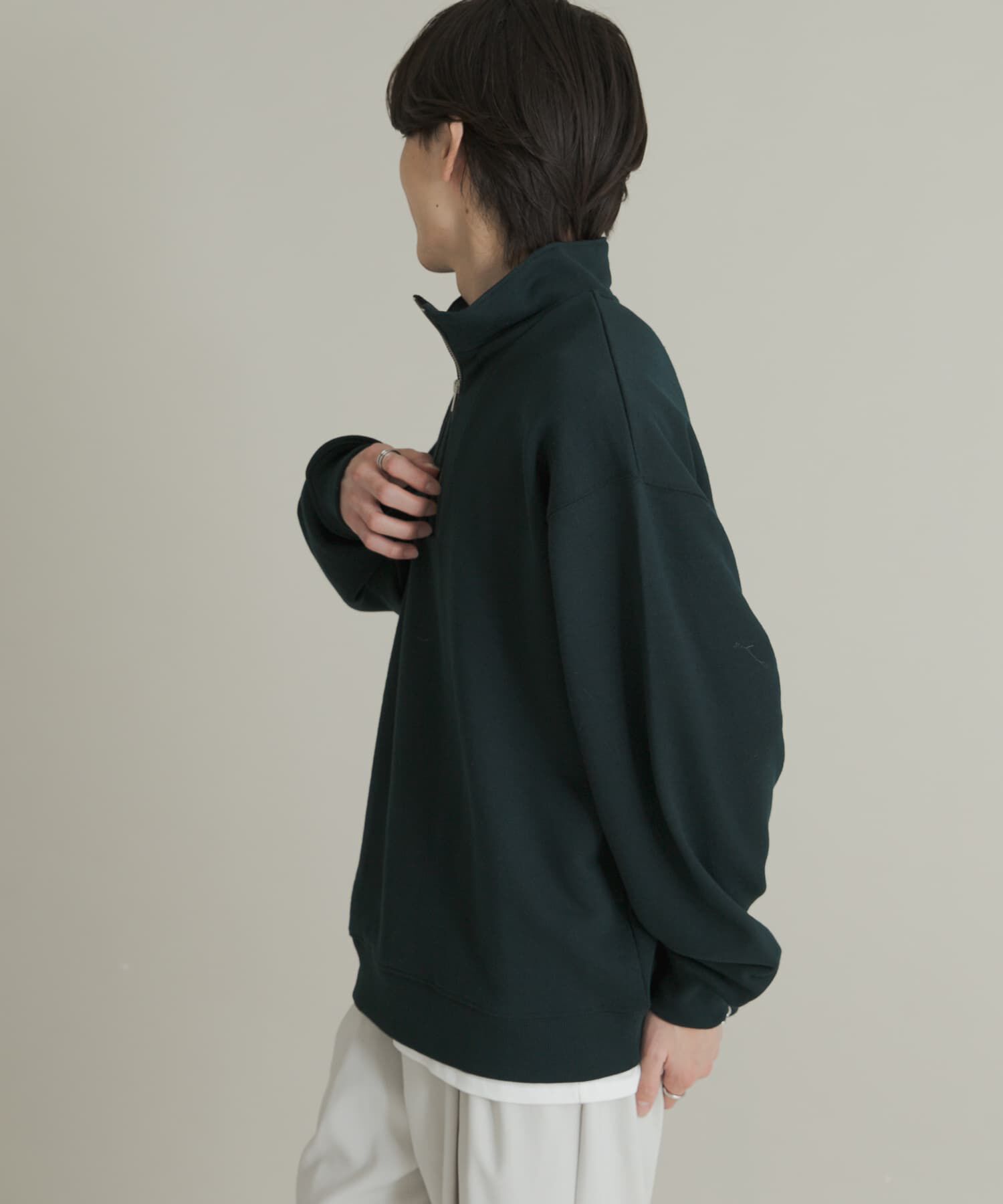 SENSE OF PLACE by URBAN RESEARCH「『一部WEB限定カラー』ハーフジップロングスリーブスウェット」|スウェット・ジャージ|