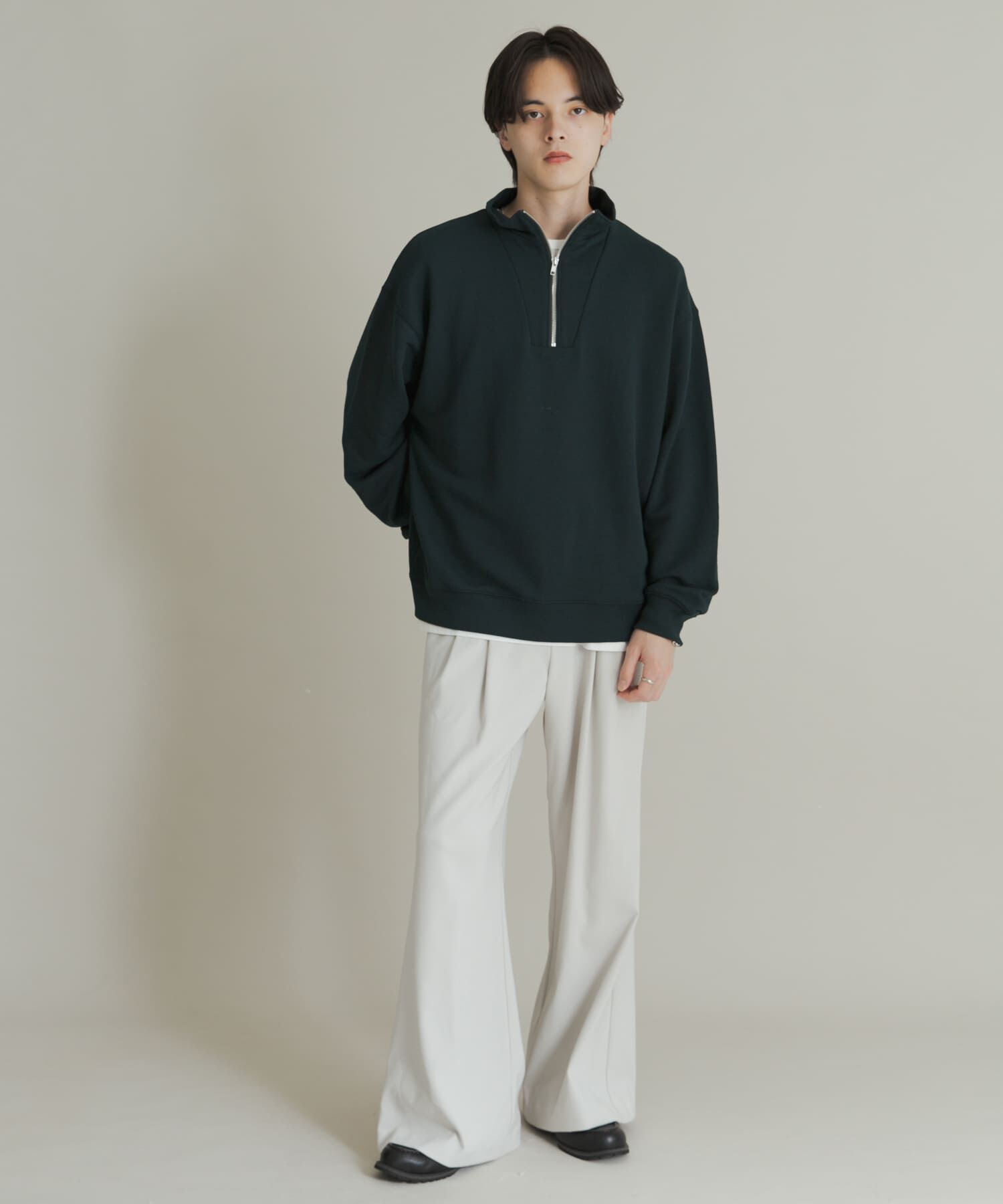SENSE OF PLACE by URBAN RESEARCH「『一部WEB限定カラー』ハーフジップロングスリーブスウェット」|スウェット・ジャージ|