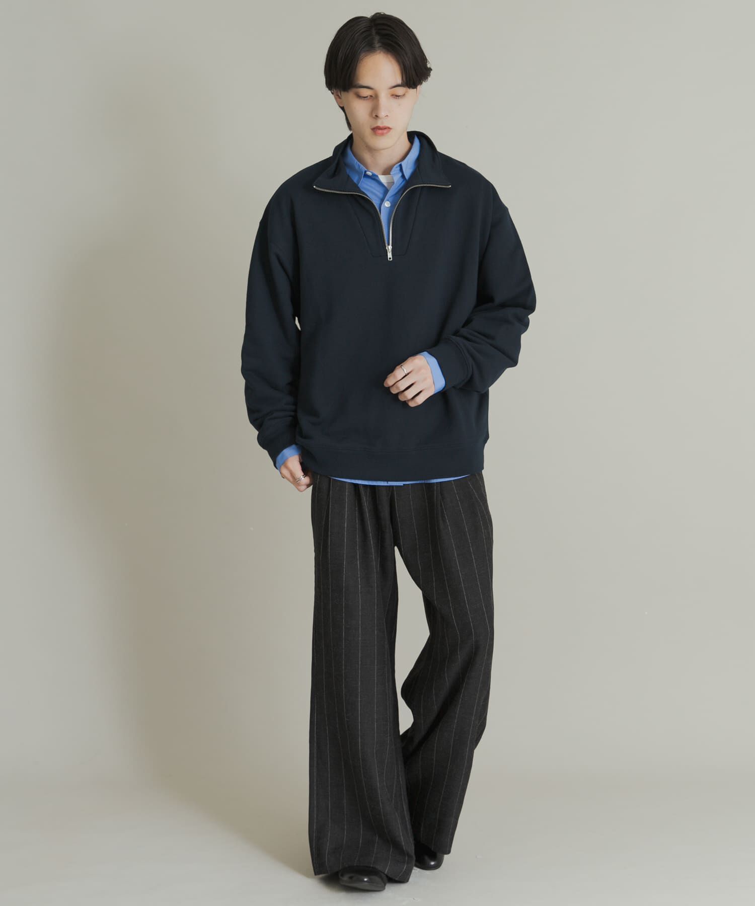 SENSE OF PLACE by URBAN RESEARCH「『一部WEB限定カラー』ハーフジップロングスリーブスウェット」|スウェット・ジャージ|