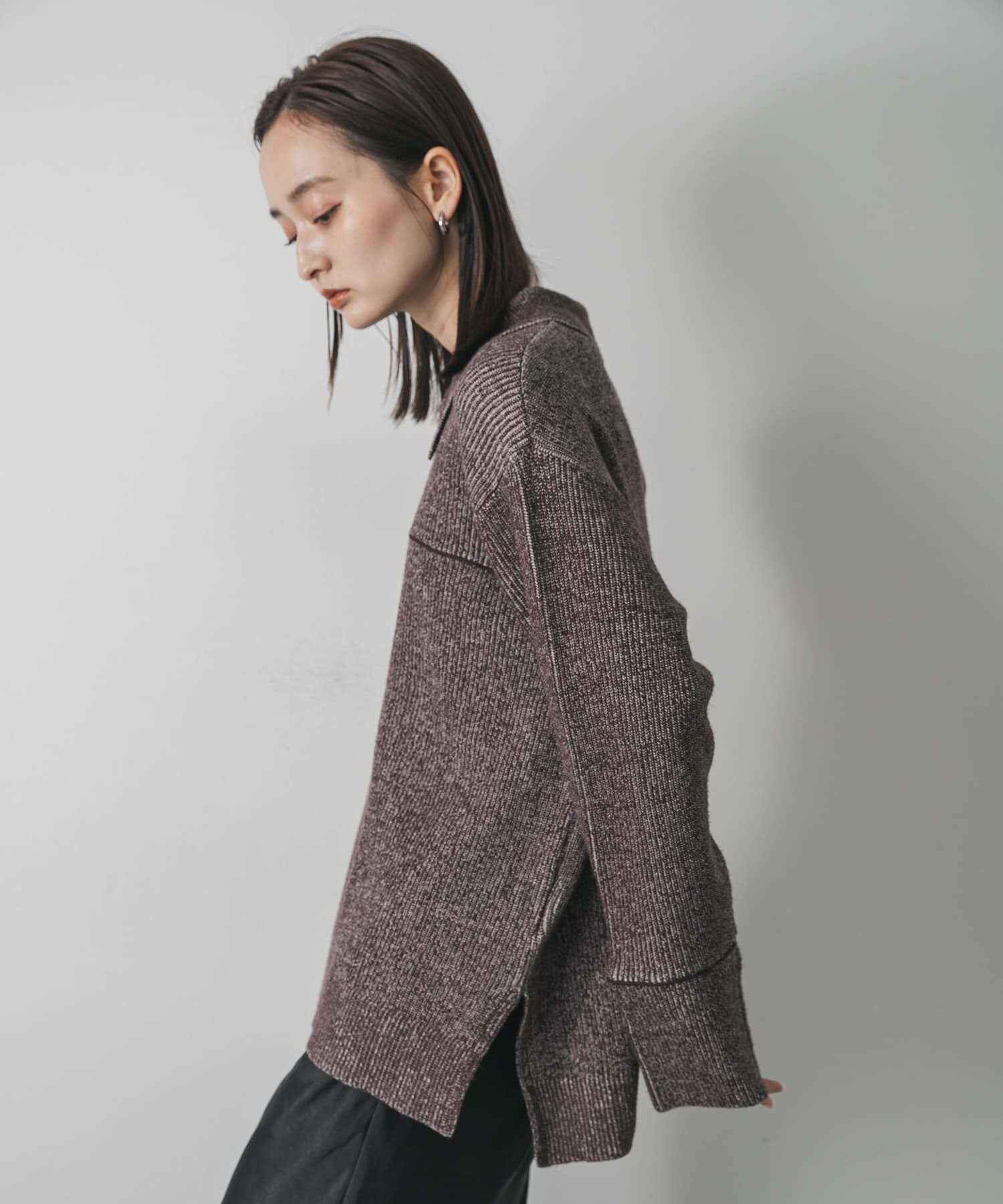 SENSE OF PLACE by URBAN RESEARCH「ルーズフカVネックセーター」|ニット・セーター|