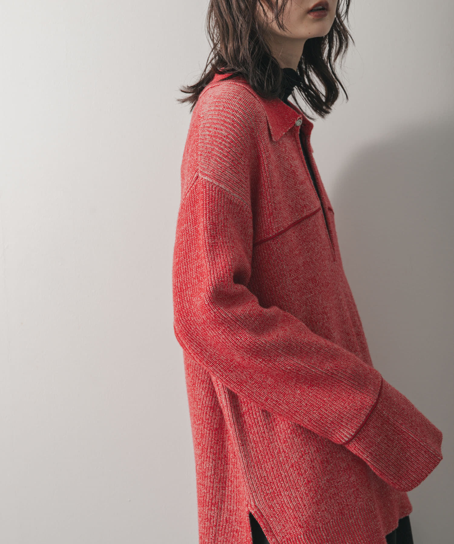 SENSE OF PLACE by URBAN RESEARCH「ルーズフカVネックセーター」|ニット・セーター|