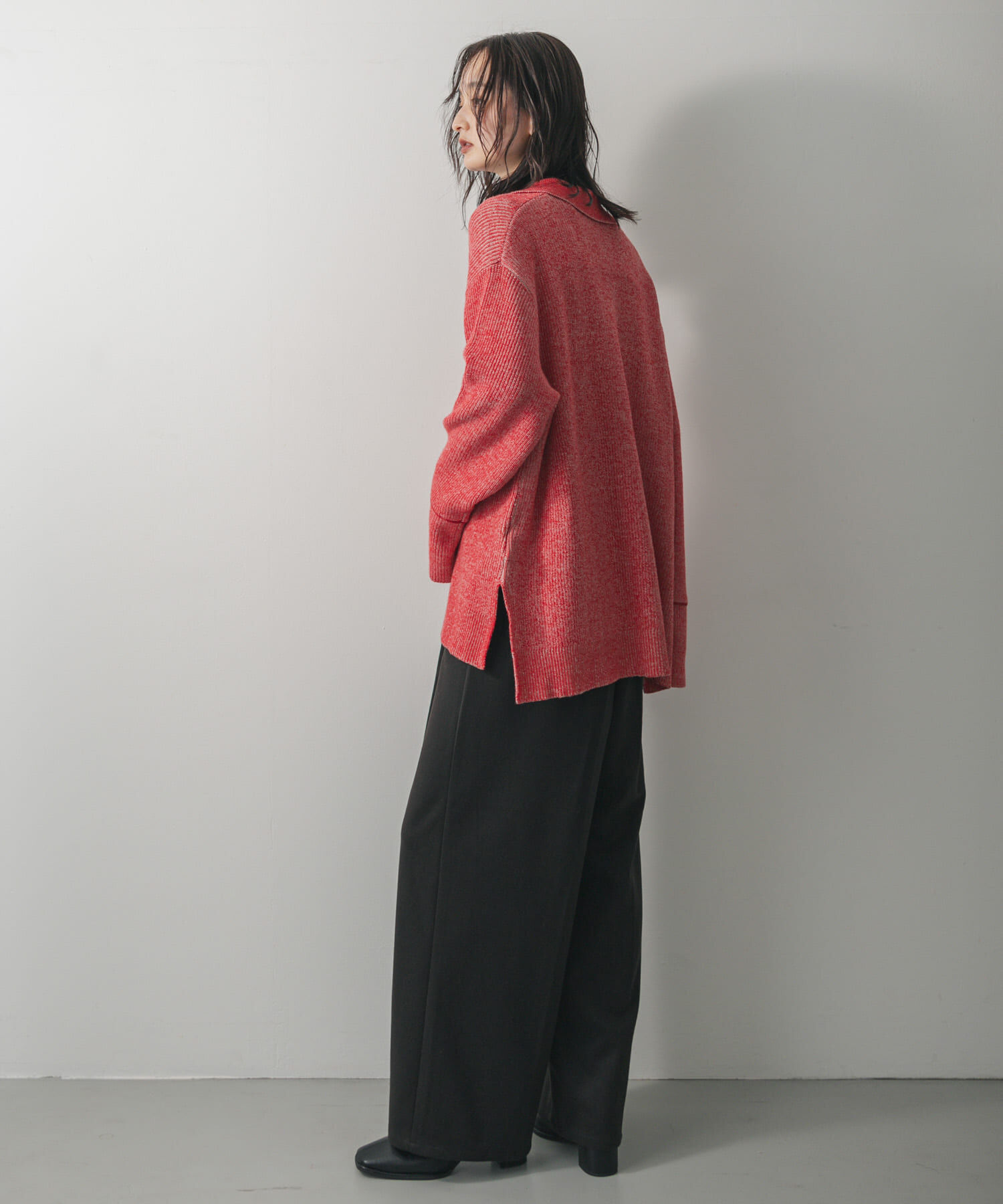 SENSE OF PLACE by URBAN RESEARCH「ルーズフカVネックセーター」|ニット・セーター|