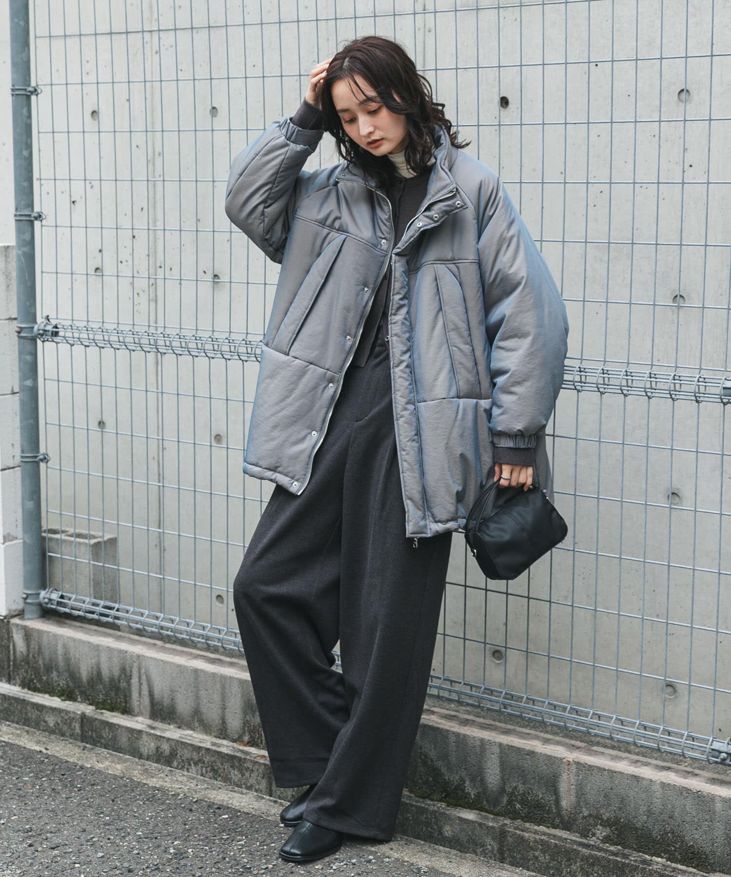 SENSE OF PLACE by URBAN RESEARCH「『BLACK, TALLサイズ/WEB限定』ジャージーストレートスラックス」|その他|