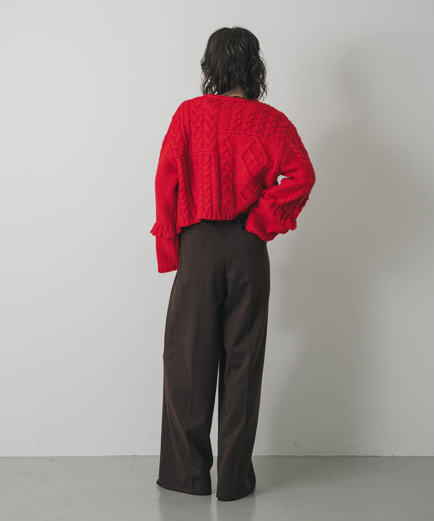 SENSE OF PLACE by URBAN RESEARCH「『BLACK, TALLサイズ/WEB限定』ジャージーストレートスラックス」|その他|