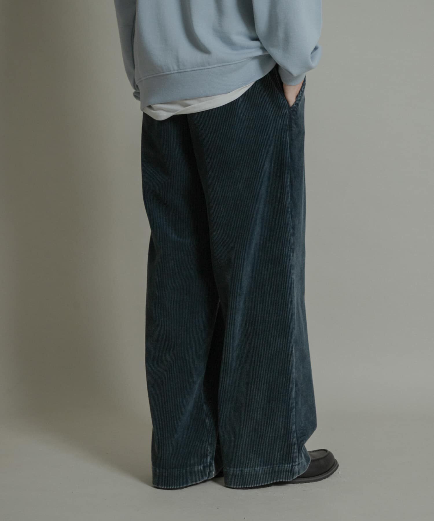 SENSE OF PLACE by URBAN RESEARCH「ケミカルコーデュロイストレートパンツ」|その他|ブルー