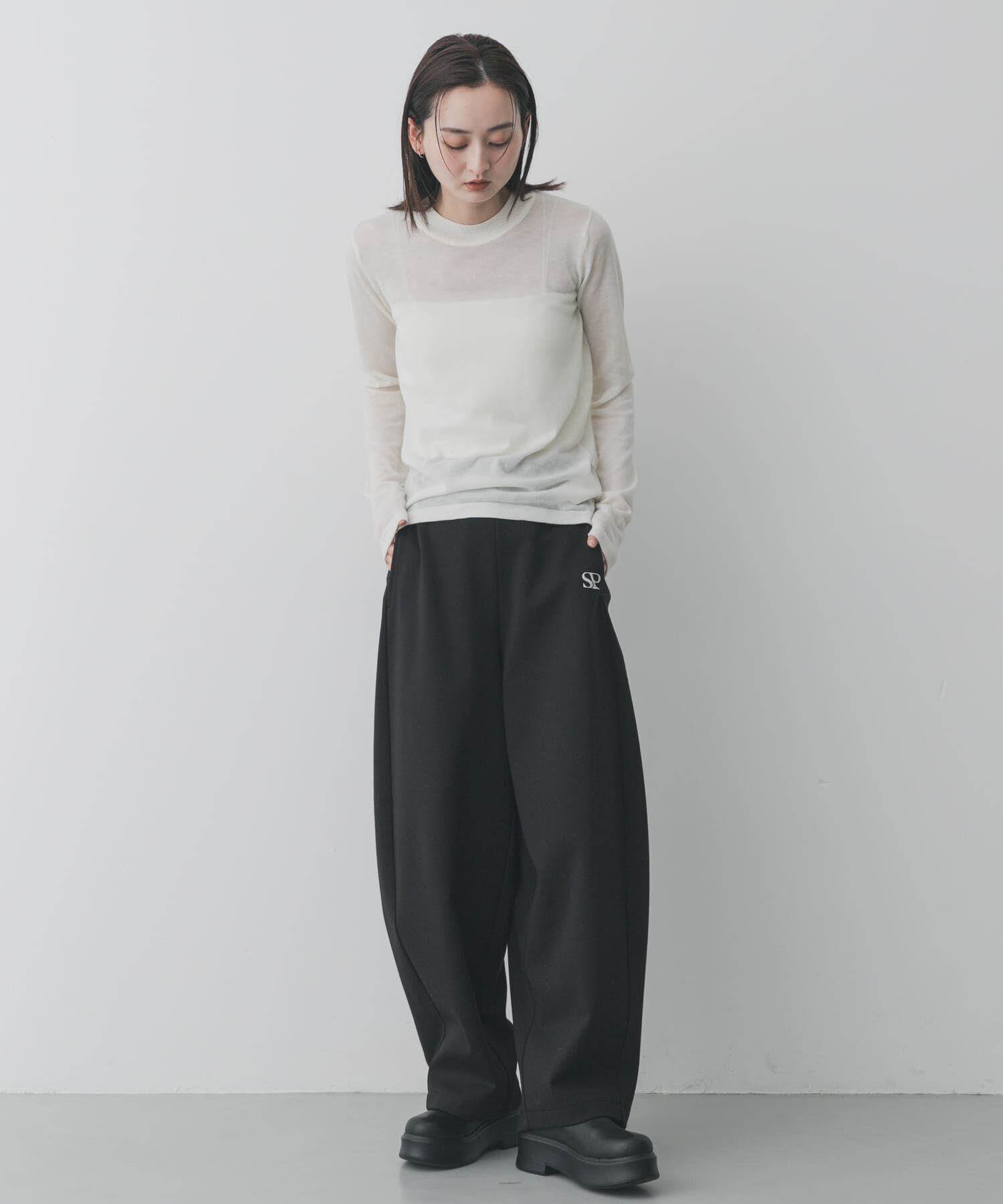 SENSE OF PLACE by URBAN RESEARCH「ワンポイントシシュウスウェットパンツ」|その他|