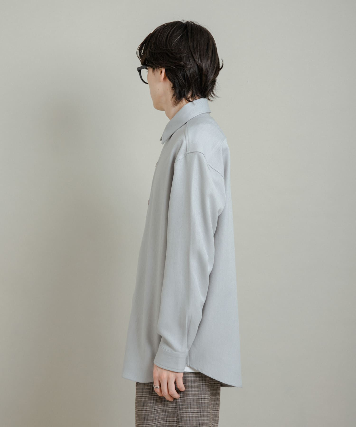 SENSE OF PLACE by URBAN RESEARCH「『UR TECH』ヘリンボーンレギュラーカラーシャツ」|シャツ・ブラウス|