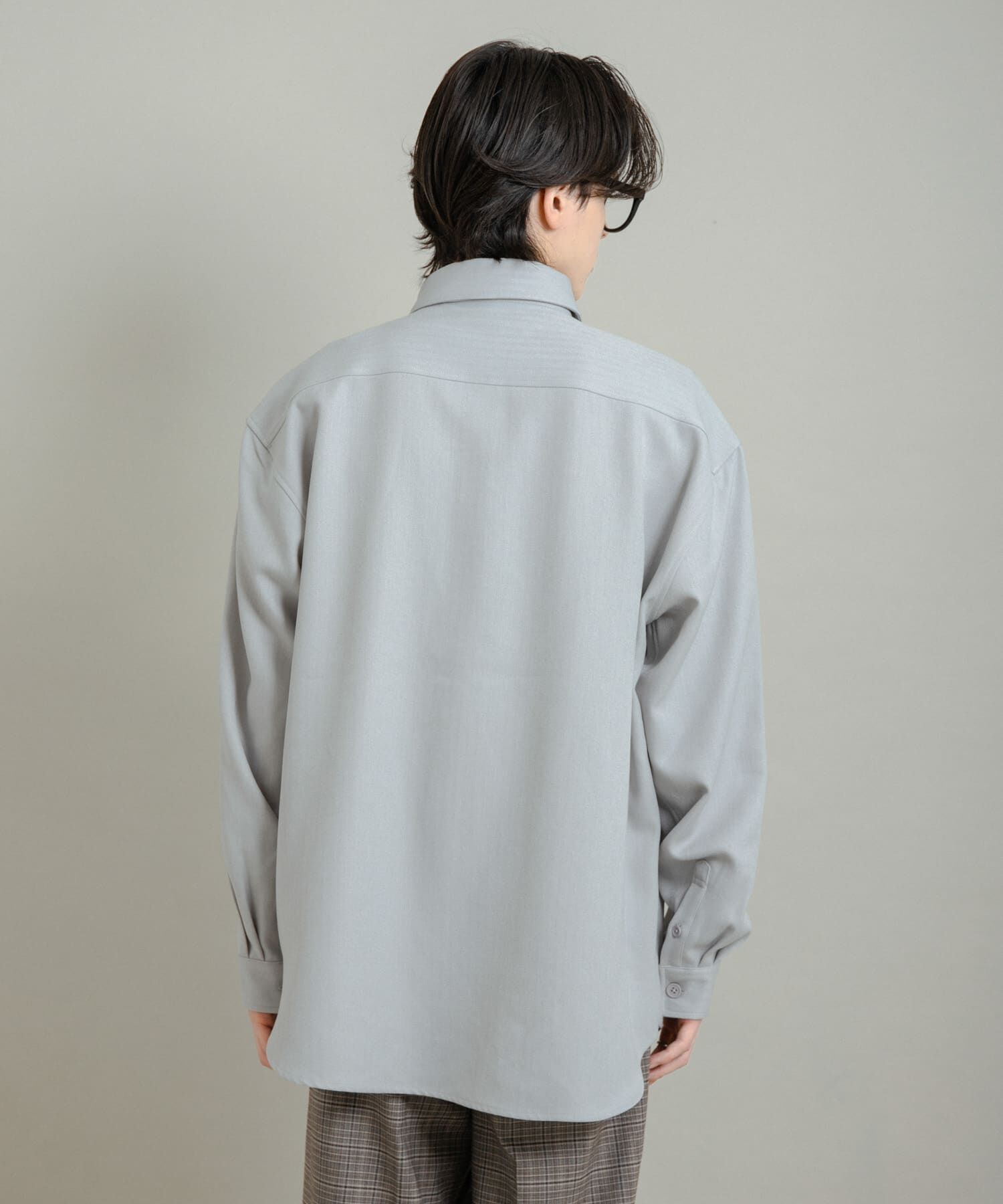 SENSE OF PLACE by URBAN RESEARCH「『UR TECH』ヘリンボーンレギュラーカラーシャツ」|シャツ・ブラウス|