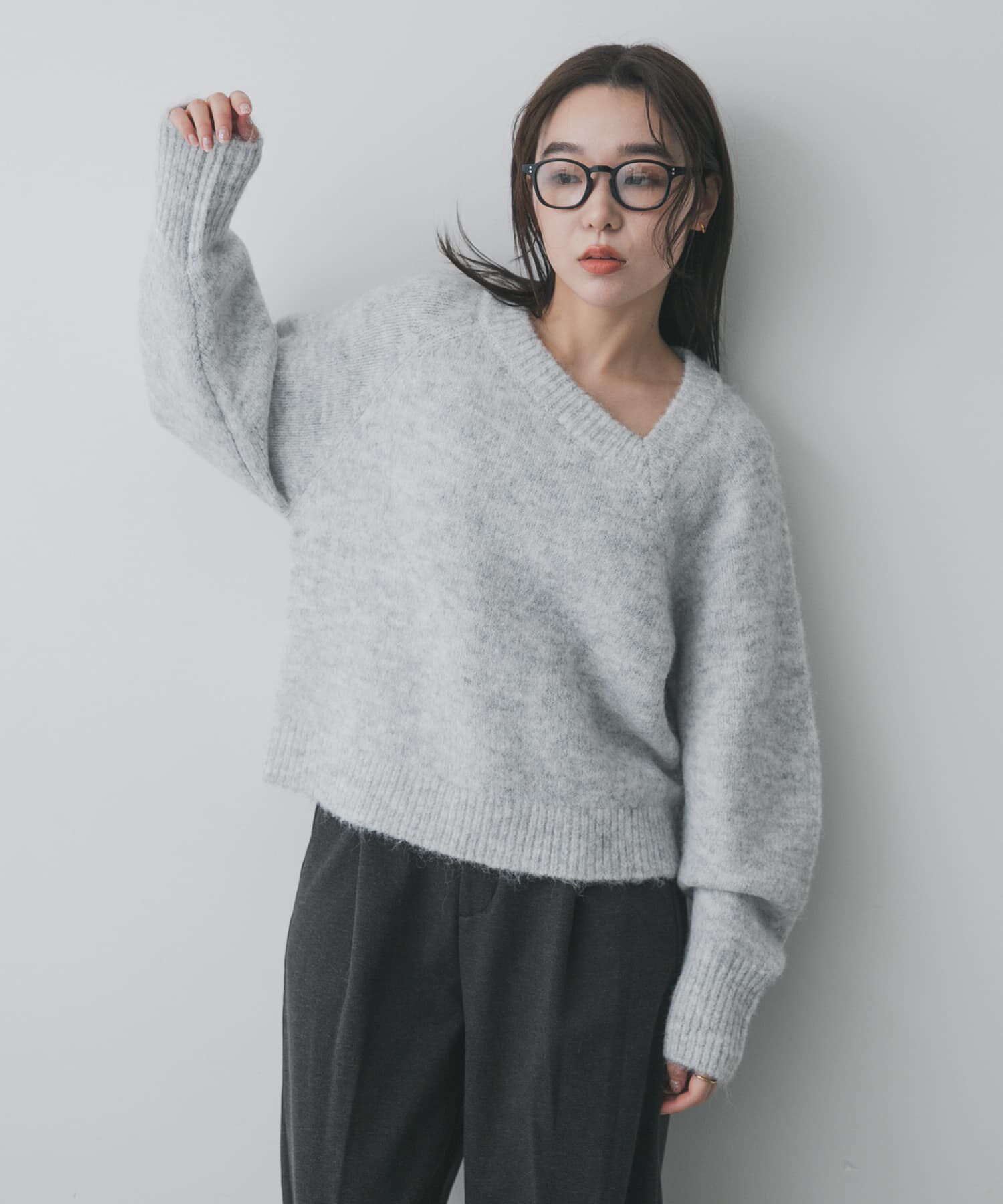 SENSE OF PLACE by URBAN RESEARCH「アシメネックニット」|ニット・セーター|