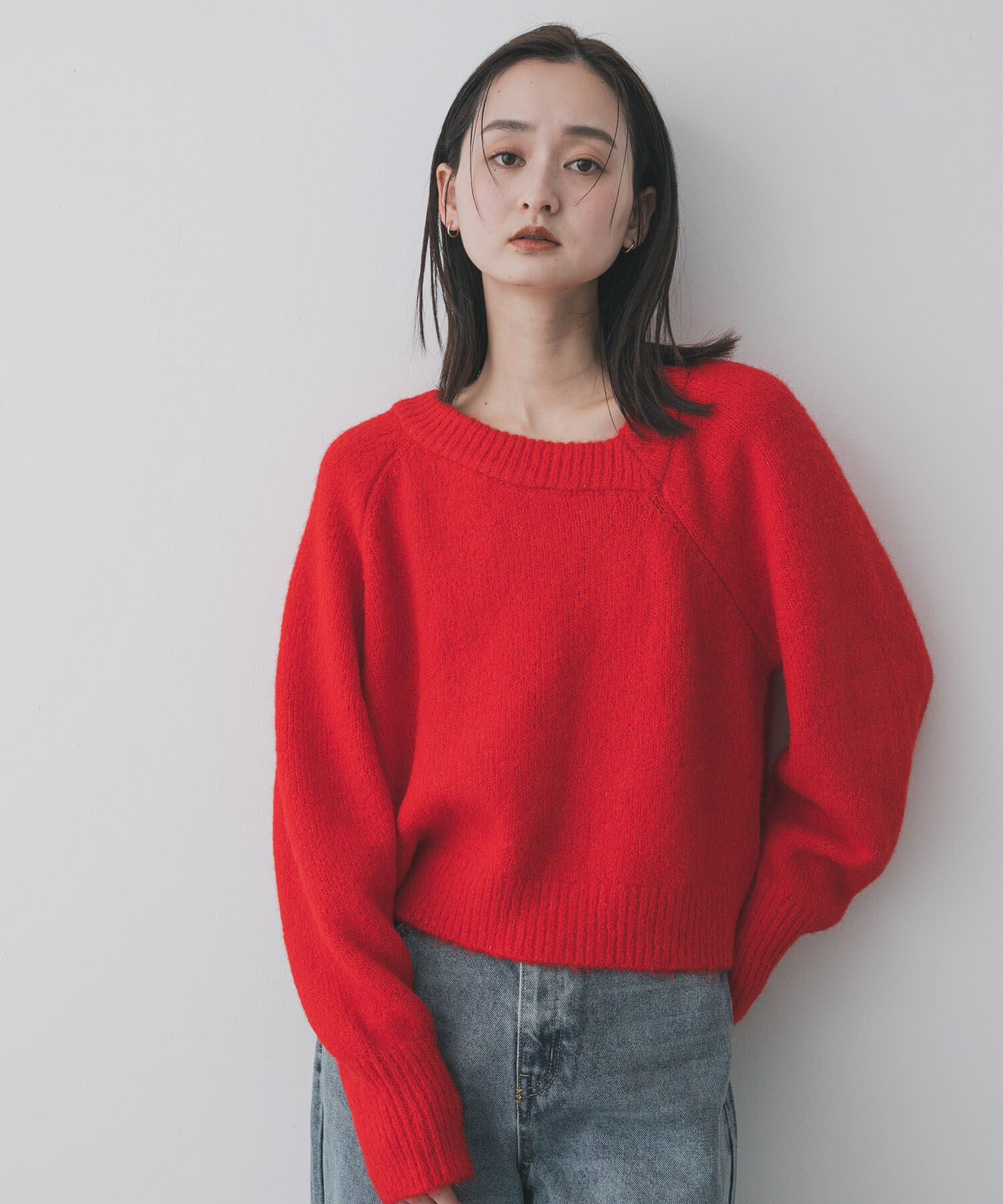 SENSE OF PLACE by URBAN RESEARCH「アシメネックニット」|ニット・セーター|