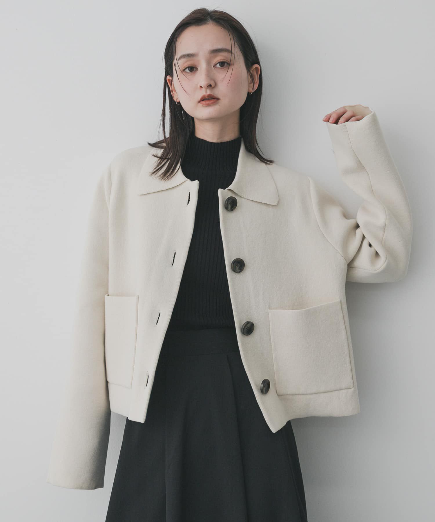 SENSE OF PLACE by URBAN RESEARCH「『洗濯可』ビックボタンニットジャケット」|ニット・セーター|