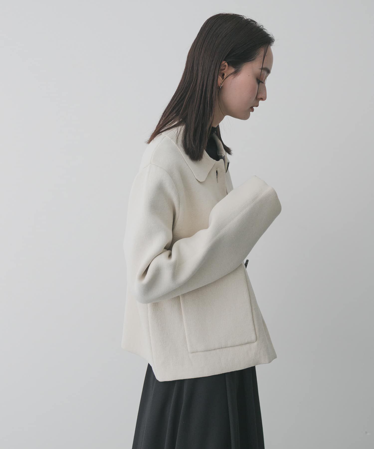 SENSE OF PLACE by URBAN RESEARCH「『洗濯可』ビックボタンニットジャケット」|ニット・セーター|