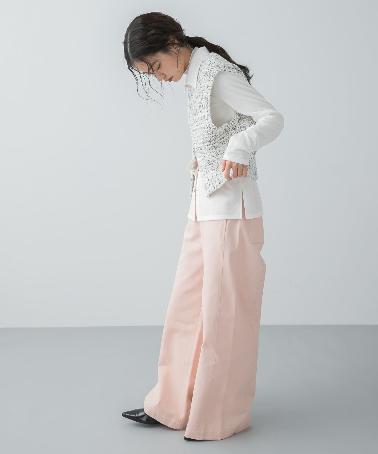 SENSE OF PLACE by URBAN RESEARCH「『洗濯可』ミックスカラーローゲージベスト」|ベスト・ジレ|