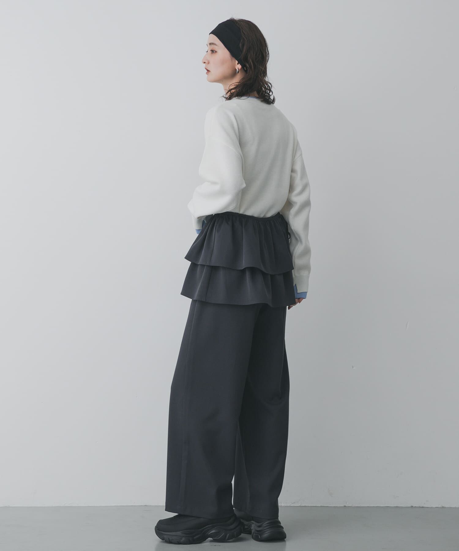 SENSE OF PLACE by URBAN RESEARCH「『洗濯可』バイカラーレイヤードセーター」|ニット・セーター|