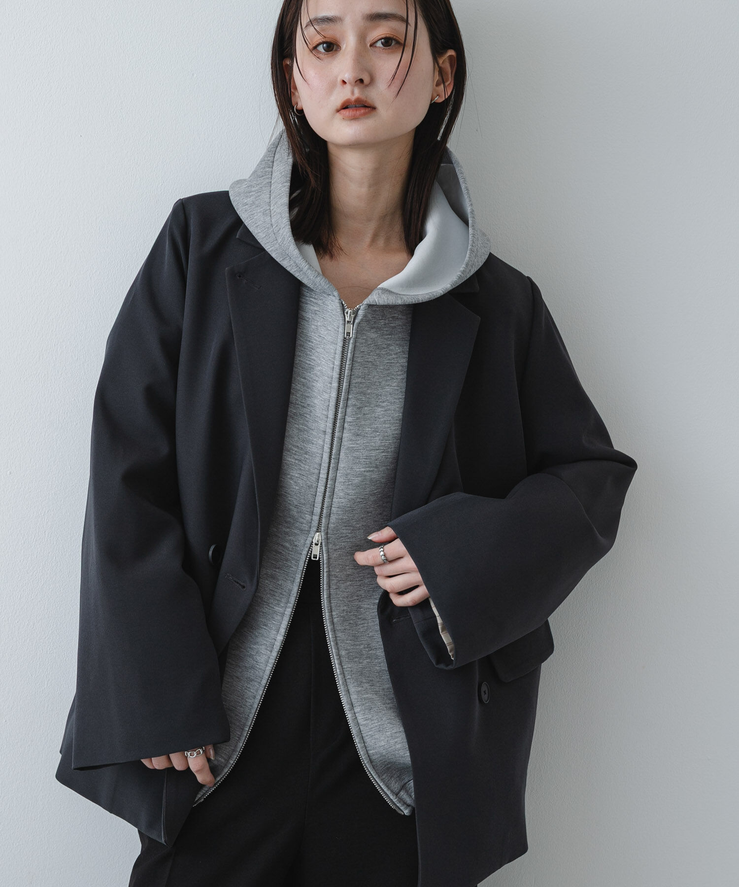 SENSE OF PLACE by URBAN RESEARCH「コクーンスリーブZIPパーカー」|パーカー|