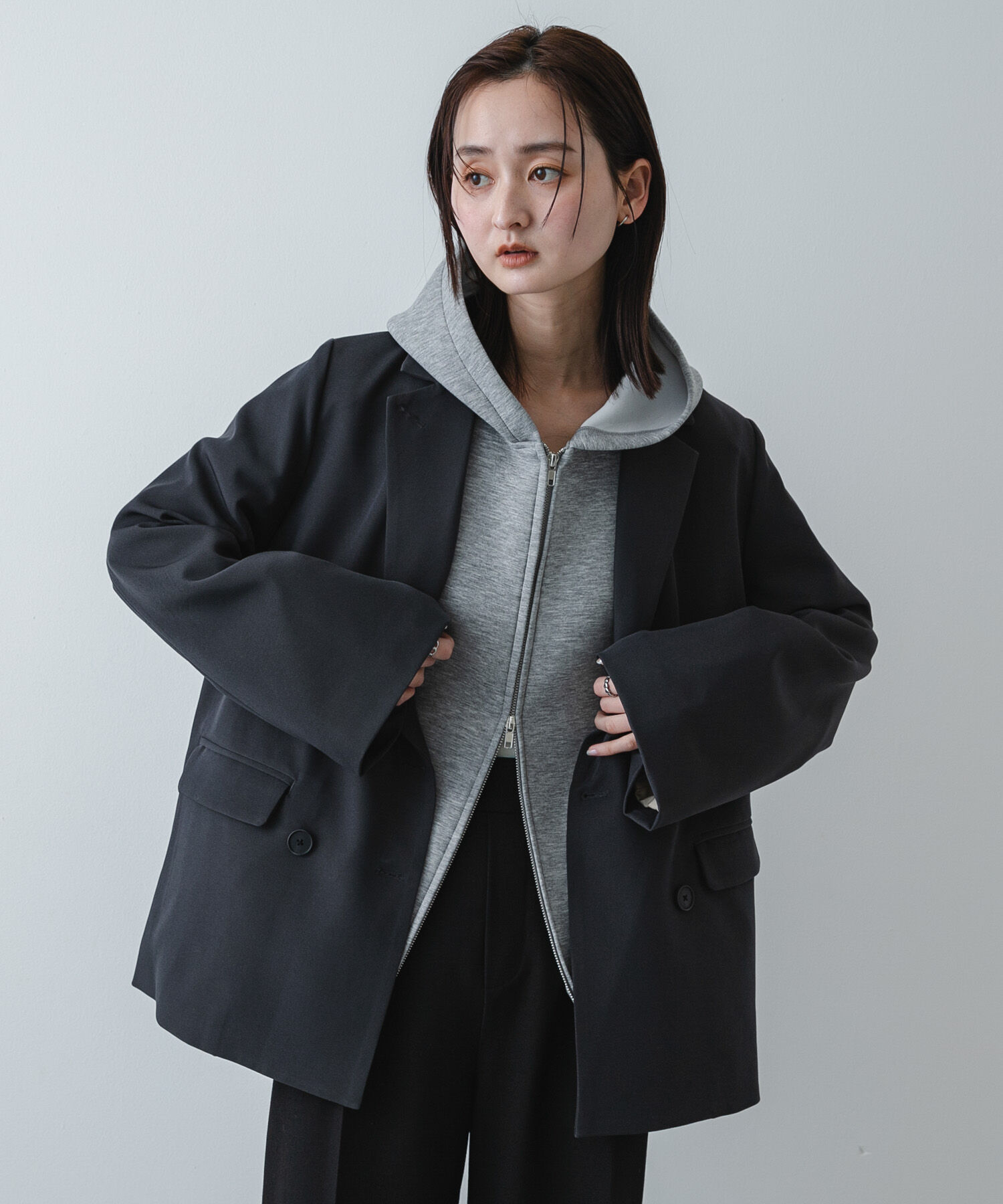 SENSE OF PLACE by URBAN RESEARCH「コクーンスリーブZIPパーカー」|パーカー|