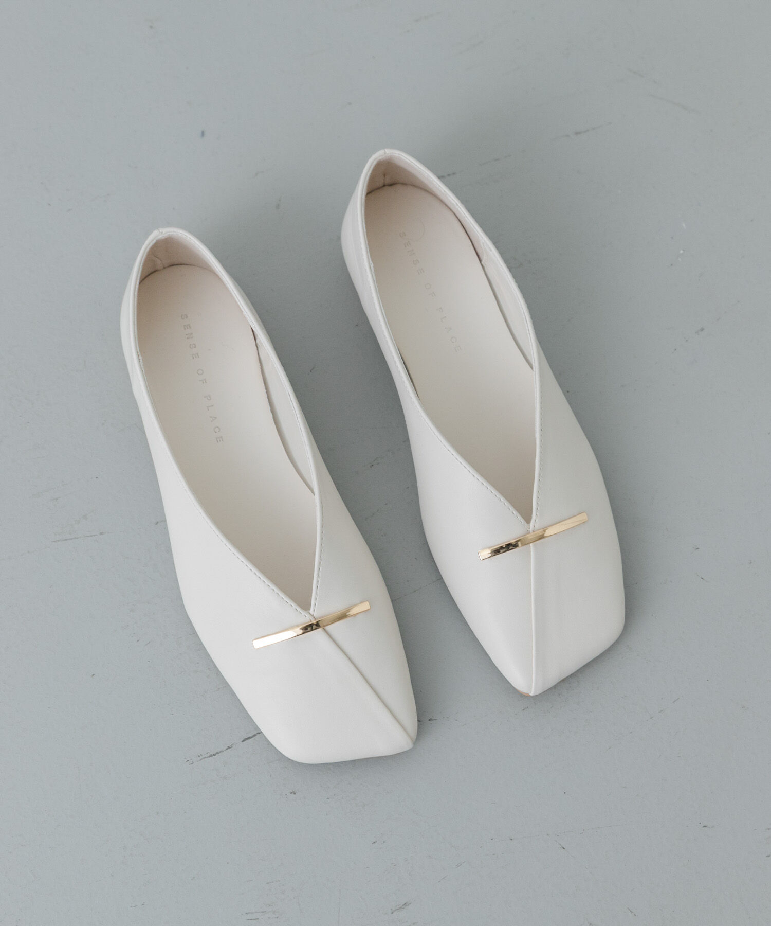 SENSE OF PLACE by URBAN RESEARCH「『抗菌』スクエアカットフラットシューズ」|その他|