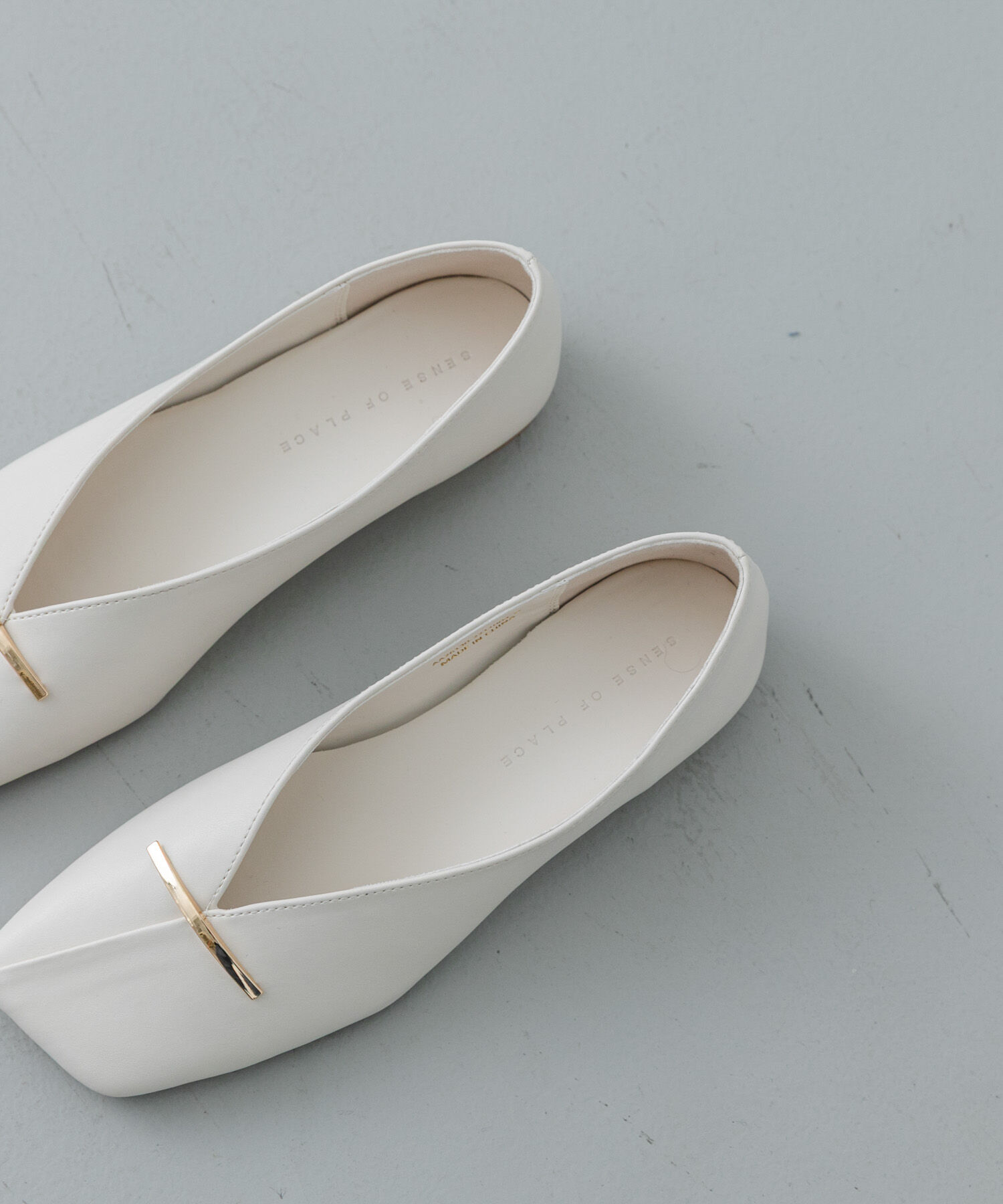 SENSE OF PLACE by URBAN RESEARCH「『抗菌』スクエアカットフラットシューズ」|その他|