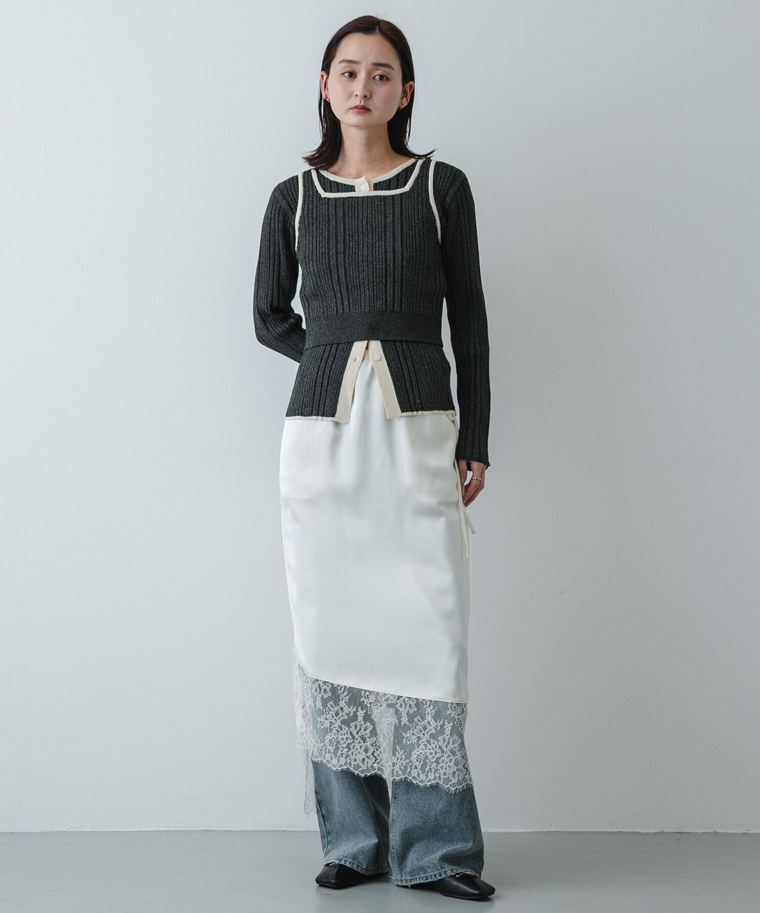 SENSE OF PLACE by URBAN RESEARCH「『抗菌』スクエアカットフラットシューズ」|その他|