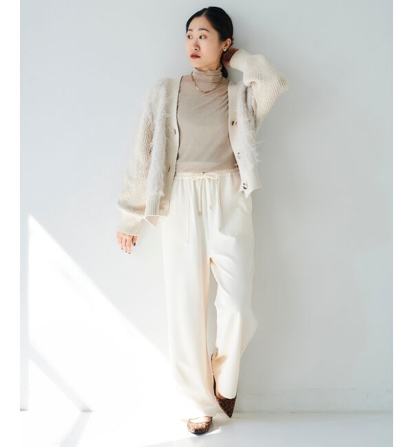 le.coeur blanc「《手洗い可能》コスミカルウォームイージーワイドパンツ」|その他|