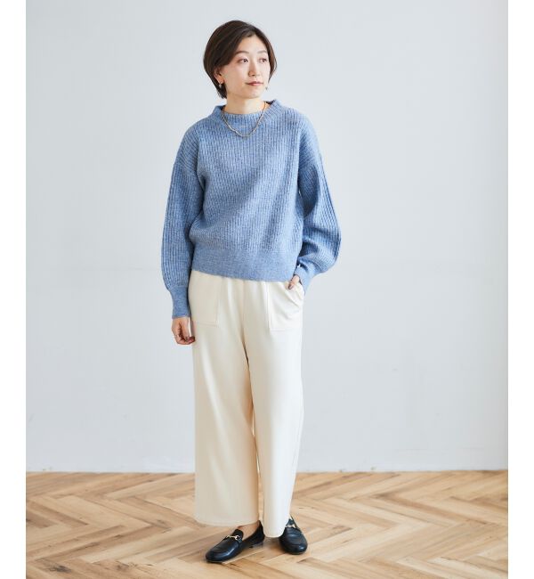 le.coeur blanc「《手洗い可能》コスミカルウォームイージーワイドパンツ」|その他|