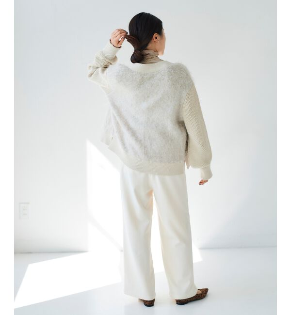 le.coeur blanc「《手洗い可能》コスミカルウォームイージーワイドパンツ」|その他|
