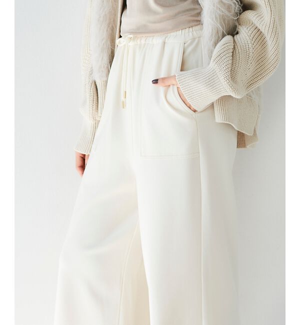 le.coeur blanc「《手洗い可能》コスミカルウォームイージーワイドパンツ」|その他|
