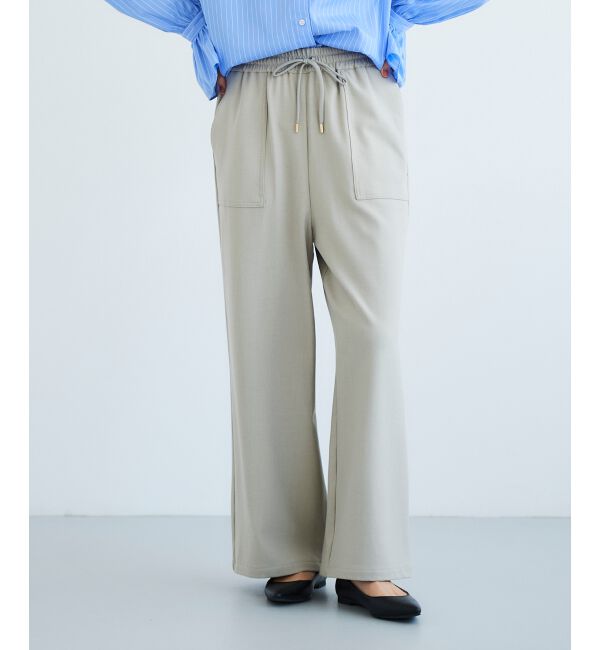 le.coeur blanc「《手洗い可能》コスミカルウォームイージーワイドパンツ」|その他|