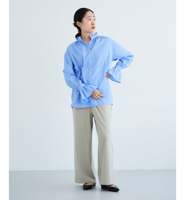 le.coeur blanc「《手洗い可能》コスミカルウォームイージーワイドパンツ」|その他|