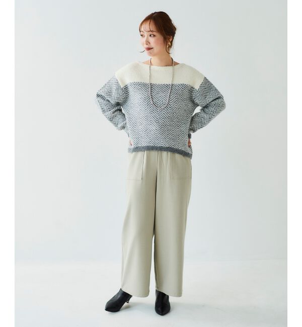 le.coeur blanc「《手洗い可能》コスミカルウォームイージーワイドパンツ」|その他|