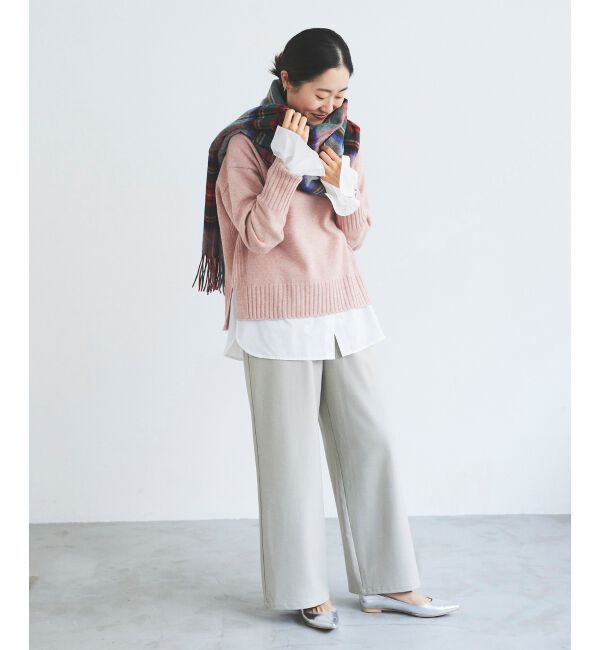 le.coeur blanc「《手洗い可能》コスミカルウォームイージーワイドパンツ」|その他|