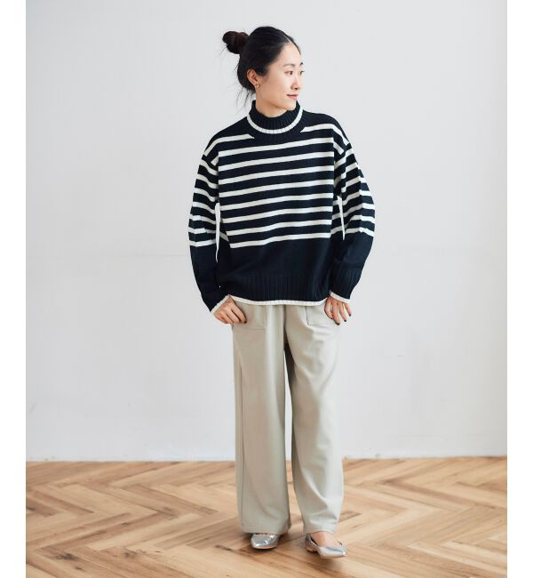 le.coeur blanc「《手洗い可能》コスミカルウォームイージーワイドパンツ」|その他|