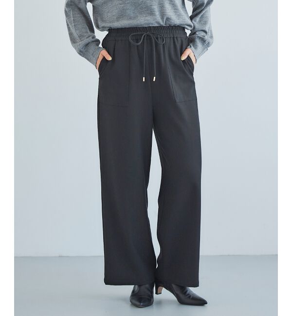 le.coeur blanc「《手洗い可能》コスミカルウォームイージーワイドパンツ」|その他|