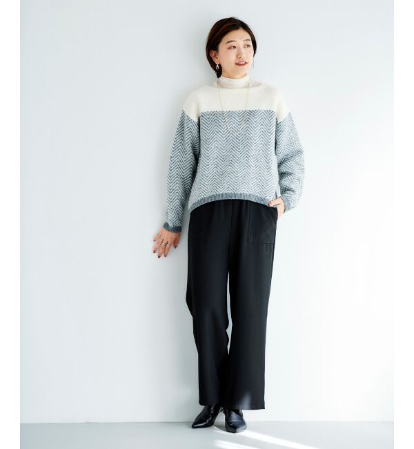 le.coeur blanc「《手洗い可能》コスミカルウォームイージーワイドパンツ」|その他|