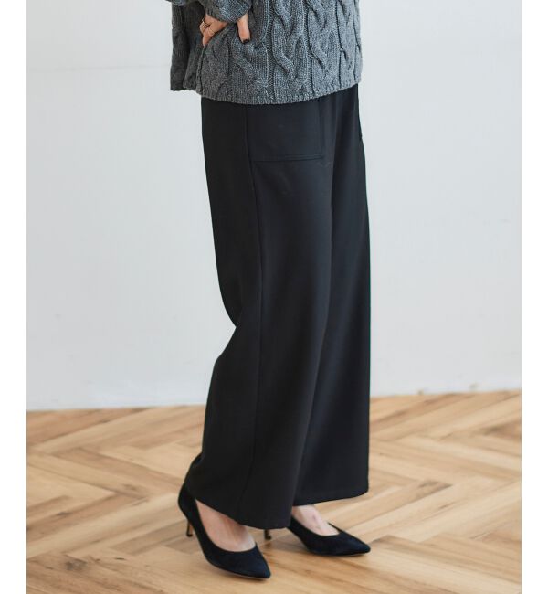 le.coeur blanc「《手洗い可能》コスミカルウォームイージーワイドパンツ」|その他|