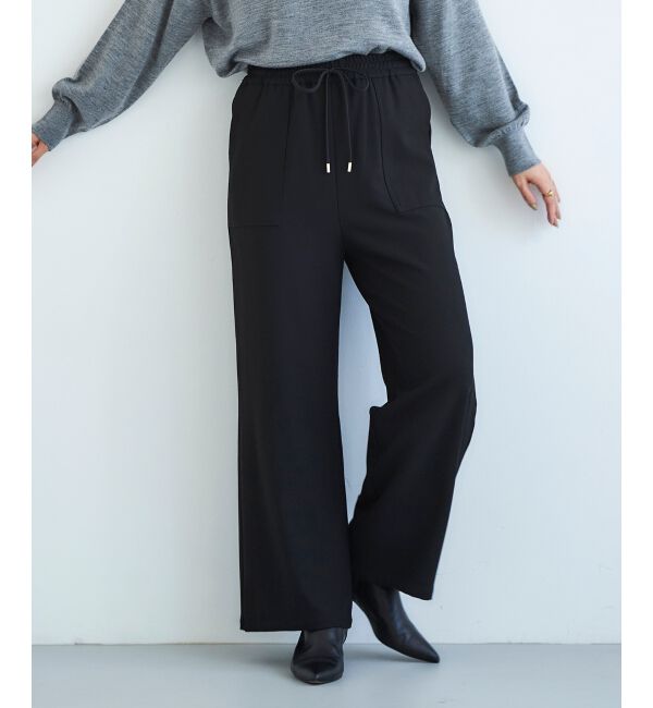 le.coeur blanc「《手洗い可能》コスミカルウォームイージーワイドパンツ」|その他|