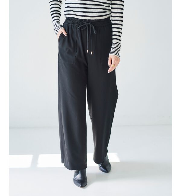 le.coeur blanc「《手洗い可能》コスミカルウォームイージーワイドパンツ」|その他|