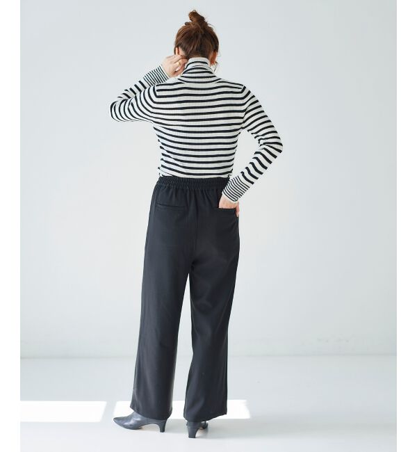 le.coeur blanc「《手洗い可能》コスミカルウォームイージーワイドパンツ」|その他|