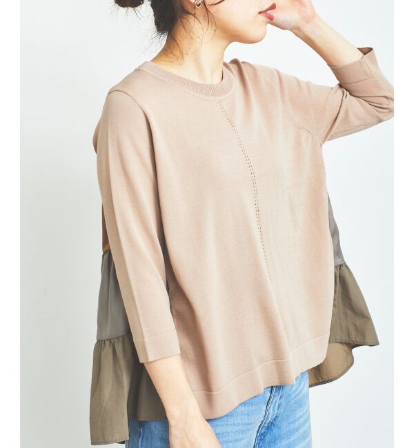 le.coeur blanc「TORRAZZO DONNAティアードドッキングニット」|ニット・セーター|