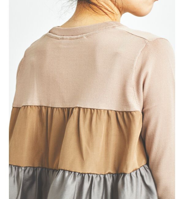 le.coeur blanc「TORRAZZO DONNAティアードドッキングニット」|ニット・セーター|