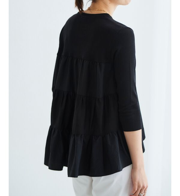 le.coeur blanc「TORRAZZO DONNAティアードドッキングニット」|ニット・セーター|