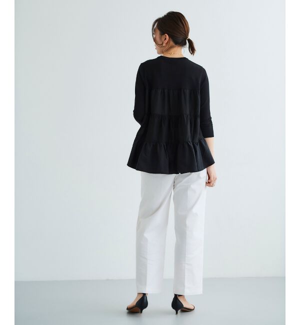 le.coeur blanc「TORRAZZO DONNAティアードドッキングニット」|ニット・セーター|