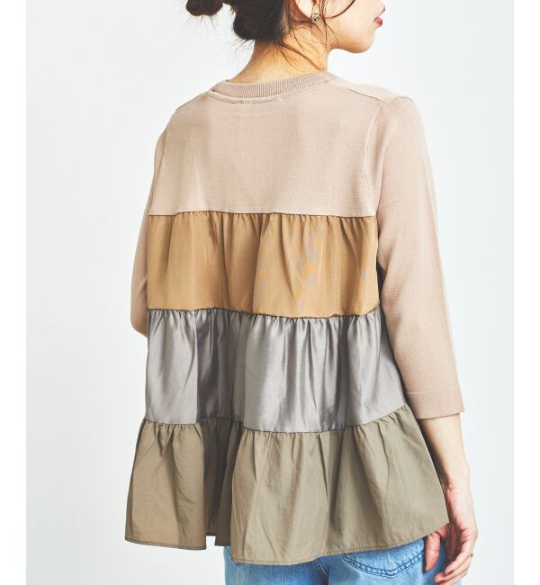 le.coeur blanc「TORRAZZO DONNAティアードドッキングニット」|ニット・セーター|