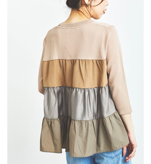 le.coeur blanc「TORRAZZO DONNAティアードドッキングニット」|ニット・セーター|