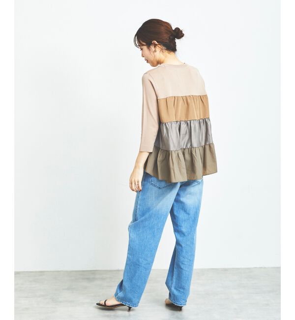 le.coeur blanc「TORRAZZO DONNAティアードドッキングニット」|ニット・セーター|