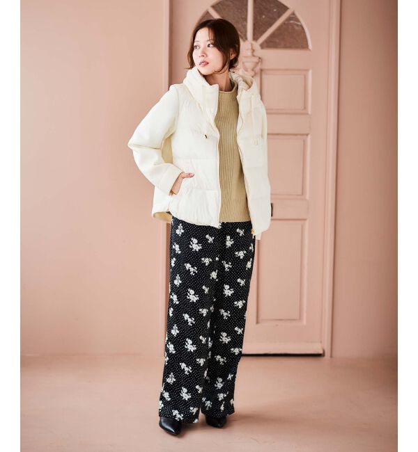 le.coeur blanc「ドット&times;フラワーサテンパンツ」|その他|