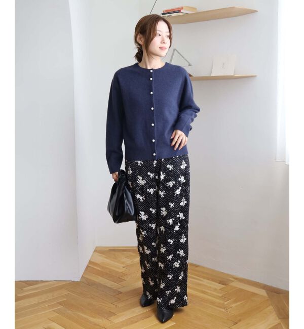 le.coeur blanc「ドット&times;フラワーサテンパンツ」|その他|