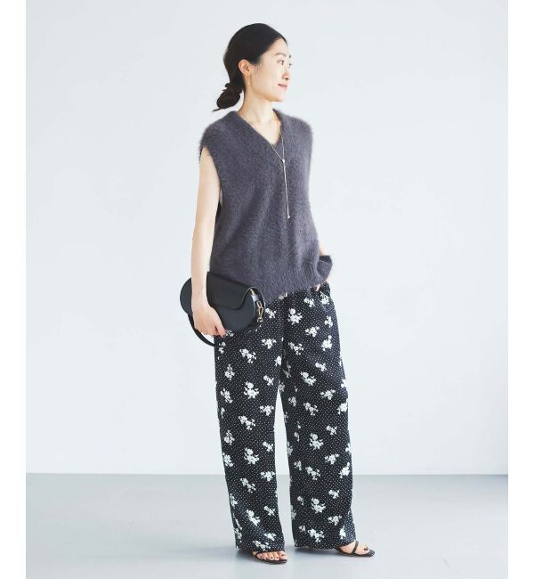 le.coeur blanc「ドット&times;フラワーサテンパンツ」|その他|