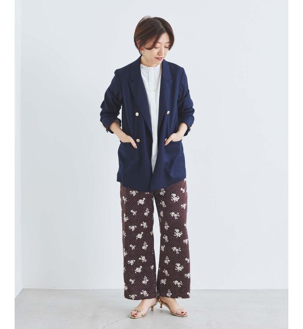 le.coeur blanc「ドット&times;フラワーサテンパンツ」|その他|