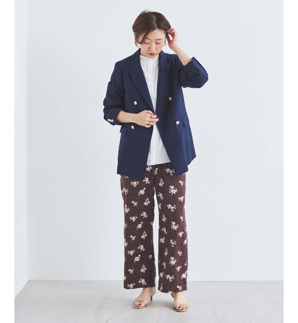 le.coeur blanc「ドット&times;フラワーサテンパンツ」|その他|